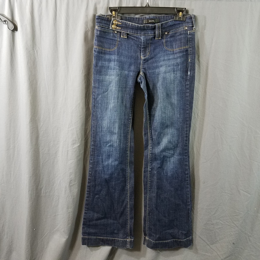 Noir jeans sz 2 love effortlessly blue crossover front